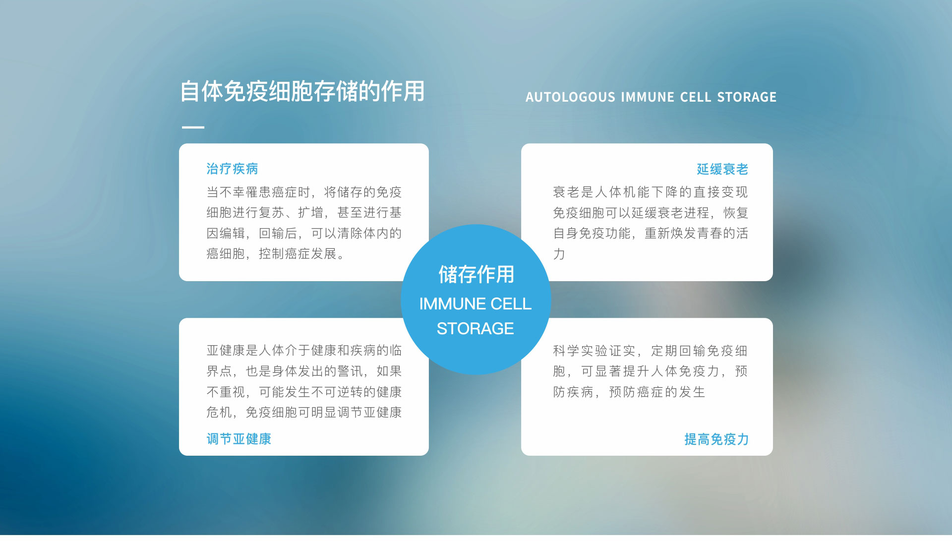 成人免疫细胞储存